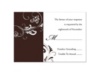 Always & Forever - Chocolate - Response Card and Envelope