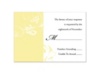 Always & Forever - Canary - Response Card and Envelope