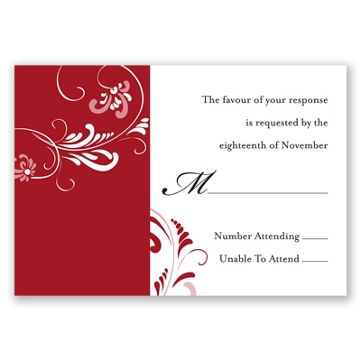 Always & Forever - Apple - Response Card and Envelope
