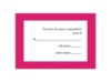 Park Avenue - Watermelon Response Card