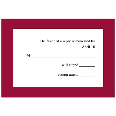 Park Avenue - Apple Response Card