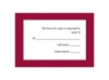 Park Avenue - Apple Response Card
