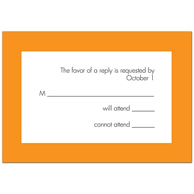Central Park - Tangerine Response Card