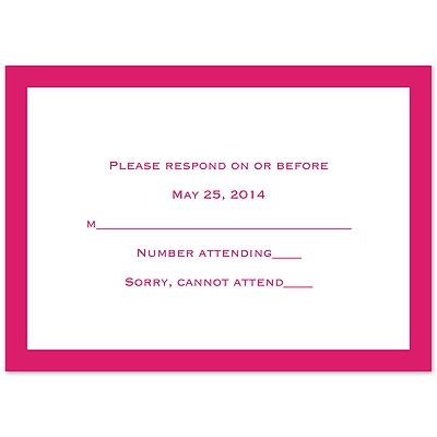 Photo Simplicity - Watermelon - Response Card and Envelope