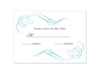 Photo and Swirls - Pool - Response Card and Envelope