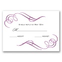 Photo and Swirls - Sangria - Response Card and Envelope