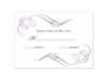 Photo and Swirls - Wisteria - Response Card and Envelope