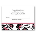 Floral Border - Apple - Response Card and Envelope