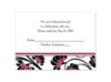 Floral Border - Apple - Response Card and Envelope