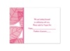 Translucent Leaves - Watermelon - Response Card and Envelope