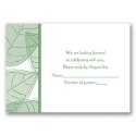 Translucent Leaves - Clover - Response Card and Envelope