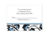Floral Border - Cornflower - Response Card and Envelope