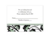 Floral Border - Clover - Response Card and Envelope