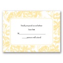 Vintage Floral Photo - Canary - Response Card and Envelope