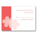 Floral Photo - Guava - Response Card and Envelope