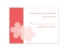 Floral Photo - Guava - Response Card and Envelope