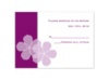 Floral Photo - Sangria - Response Card and Envelope