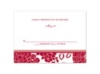 Floral Patterned - Apple - Response Card and Envelope