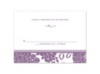 Floral Patterned - Wisteria - Response Card and Envelope