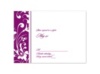 Fancy Flourish Photo - Sangria - Response Card and Envelope
