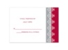 Damask Band Photo - Apple - Response Card and Envelope