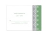Damask Band Photo - Clover - Response Card and Envelope