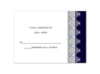 Damask Band Photo - Lapis - Response Card and Envelope