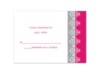 Damask Band Photo - Watermelon - Response Card and Envelope
