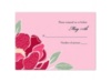 Patterned Peony - Apple - Response Card and Envelope