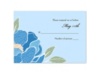 Patterned Peony - Cornflower - Response Card and Envelope