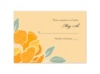 Patterned Peony - Tangerine - Response Card and Envelope