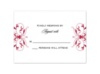 Monogram Flourish - Apple - Response Card and Envelope