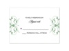 Monogram Flourish - Clover - Response Card and Envelope