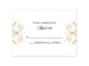 Monogram Flourish - Golden - Response Card and Envelope