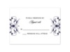 Monogram Flourish - Lapis - Response Card and Envelope