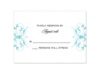 Monogram Flourish - Pool - Response Card and Envelope