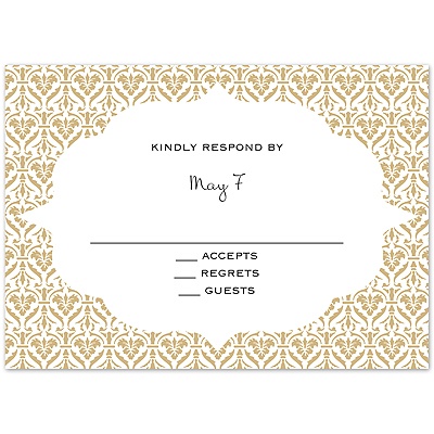 Layers of Color - Golden - Response Card and Envelope