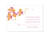 Graceful Petals - Tangerine - Response Card and Envelope