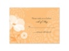 Moonlight Blossoms - Tangerine - Response Card and Envelope
