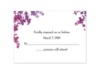 Purple Palette Floral - Response Card and Envelope