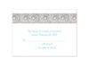 Everlasting - Chocolate - Response Card and Envelope