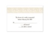 Everlasting - Golden - Response Card and Envelope