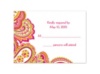 Romantic Paisley - Response Card and Envelope