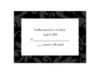 Treasured Jewels Pattern - Black - Response Card and Envelope
