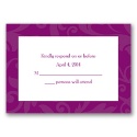 Treasured Jewels Pattern - Sangria - Response Card and Envelope