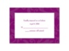 Treasured Jewels Pattern - Sangria - Response Card and Envelope