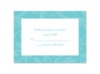 Treasured Jewels Pattern - Pool - Response Card and Envelope