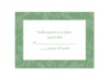 Treasured Jewels Pattern - Clover - Response Card and Envelope