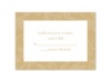 Treasured Jewels Pattern - Golden - Response Card and Envelope
