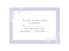 Cascading Blossoms - Iris - Response Card and Envelope